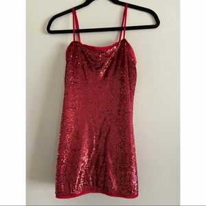 Free People red sequin mini dress/tunic